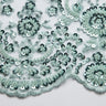 1 Yard Dazzling Embroidered Beaded Sequined Lace Fabric with Intricate Pattern 50/52" Wide