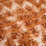 1 Yard Dazzling Embroidered Beaded Sequined Lace Fabric with Intricate Pattern 50/52" Wide