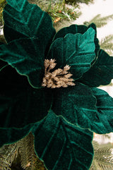 22” x 13" Dark Green Poinsettia Stem