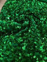 Sequin on Velvet Stretch Fabric