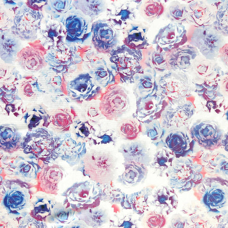 Swim Knit Nylon Spandex Emerson Roses Floral Print