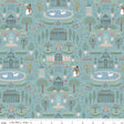 Cotton Print Fabric Emma Highbury Blue 43/44