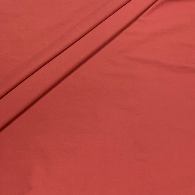 Repreve Recycled Polyester Spandex Knit Fabric - Mineral Red