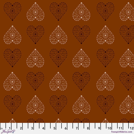 Cotton Fabric Enrapture Amour Spice 44/45"