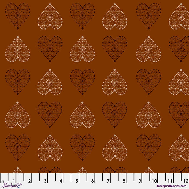 Cotton Fabric Enrapture Amour Spice 44/45"