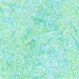 Cotton Batik Fabric Essence Circle in Circle Teal Aqua 44/45"