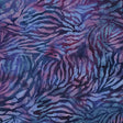 Cotton Batik Fabric Essence Tiger Stripe Multi Purple Magenta 44/45"