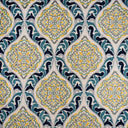 Embroidered Cotton Drapery Fabric Estelle Regal Crewel