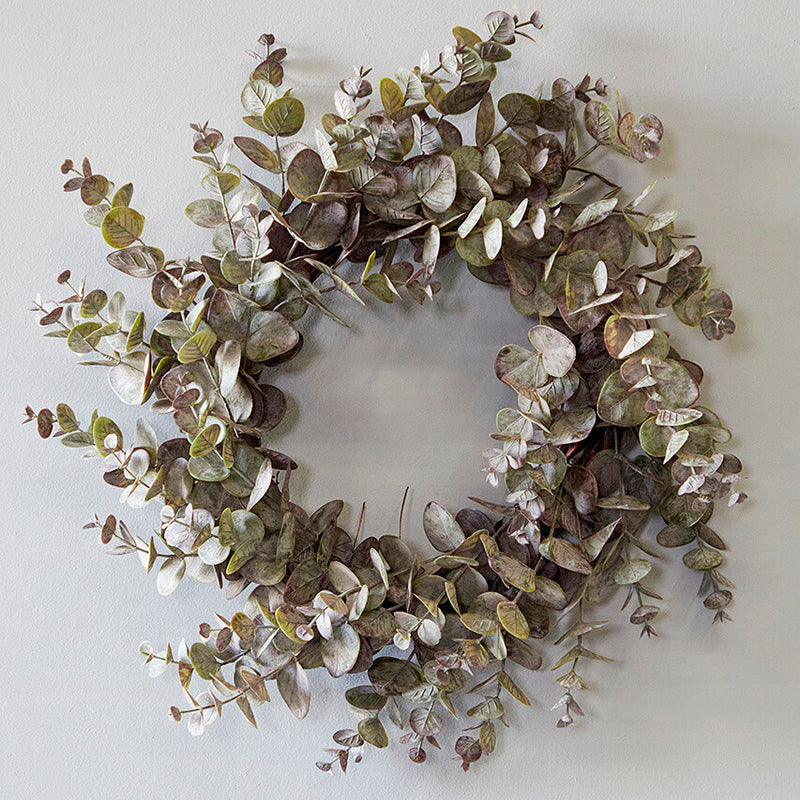 24 InchEucalyptus Wreath Decorative Artificial Greenery Door Wall Wreath