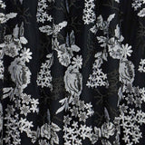 Eve Embroidered Mesh Polyester Fabric - Embroidered Mesh With Sequin, Nude/White, 48/50" Width (1 Yard)