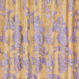 Eve Embroidered Mesh Polyester Fabric - Embroidered Mesh With Sequin, Nude/White, 48/50" Width (1 Yard)