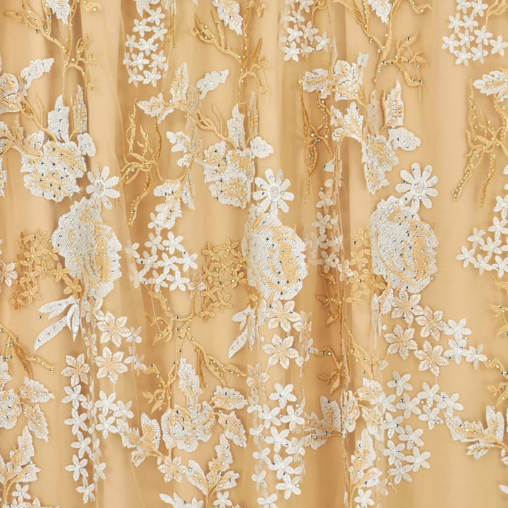 Embroidered Mesh Sequin Fabric