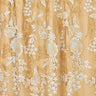 Eve Embroidered Mesh Polyester Fabric - Embroidered Mesh With Sequin, Nude/White, 48/50" Width (1 Yard)