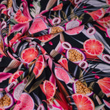 Exotic Sliced Fruited Printed Nylon Spandex Fabric - Multicolor Fruit Print, 55/56" Width (1 Yard)