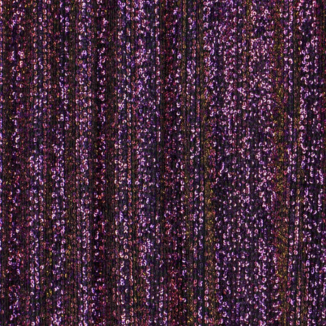 Exquisite Stretch Mesh Sequin Polyester Spandex Fabric - Embroidered Sequin Mesh, 54/55" Width, 230 GSM (1 Yard)