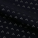 Eyelet Polyester Spandex Jacquard Fabric - Floral Pattern, 51" Width, 4-Way Stretch (1 Yard)
