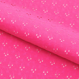Eyelet Polyester Spandex Jacquard Fabric - Floral Pattern, 51" Width (1 Yard)