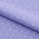 Eyelet Polyester Spandex Jacquard Fabric - Floral Pattern, 51" Width (1 Yard)