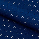 Eyelet Polyester Spandex Jacquard Fabric - Floral Pattern, 51" Width (1 Yard)