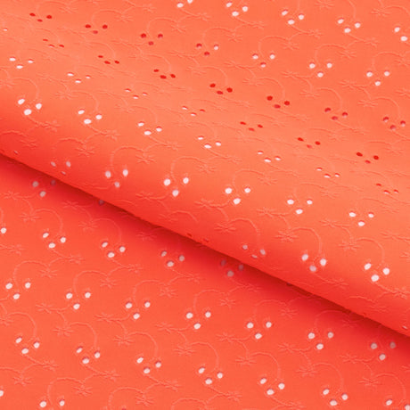 Eyelet Polyester Spandex Jacquard