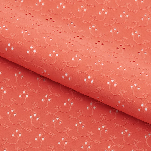 Eyelet Polyester Spandex Jacquard