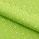 Eyelet Polyester Spandex Jacquard Fabric - Floral Pattern, 51" Width (1 Yard)