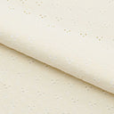 Eyelet Polyester Spandex Jacquard Fabric - Floral Pattern, 51" Width (1 Yard)