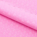Eyelet Polyester Spandex Jacquard Fabric - Floral Pattern, 51" Width (1 Yard)