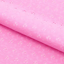 Eyelet Polyester Spandex Jacquard Fabric - Floral Pattern, 51" Width, 4-Way Stretch (1 Yard)