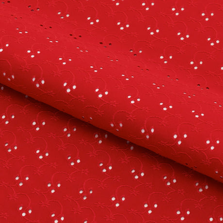 Eyelet Polyester Spandex Jacquard