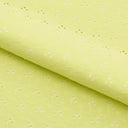 Eyelet Polyester Spandex Jacquard Fabric - Floral Pattern, 51" Width, 4-Way Stretch (1 Yard)