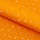 Eyelet Polyester Spandex Jacquard Fabric - Floral Pattern, 51" Width, 4-Way Stretch (1 Yard)