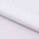 Eyelet Polyester Spandex Jacquard Fabric - Floral Pattern, 51" Width (1 Yard)