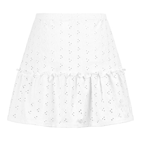 Eyelet Polyester Spandex Jacquard Fabric - Floral Pattern, 51" Width (1 Yard)
