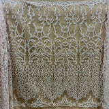 Beaded Lace Fabric Embroidered Mesh