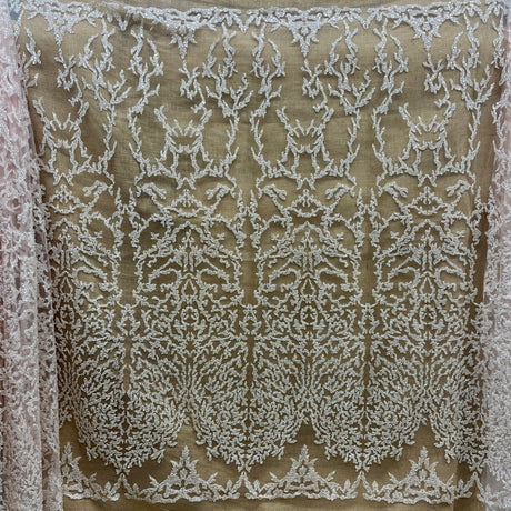 Beaded Lace Fabric Embroidered Mesh