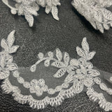 Beaded Corded Lace Trim 3" Wide