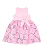 Fancy Dress Sequin Fabric - Fuchsia, Lilac, White, Girls Dress, Sizes 4-10 (1 Piece)