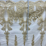 Embroidered Bridal Lace Fabric