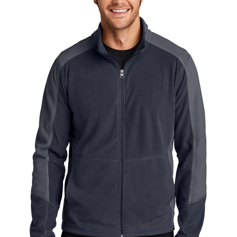 Port Authority® Colorblock Microfleece Jacket