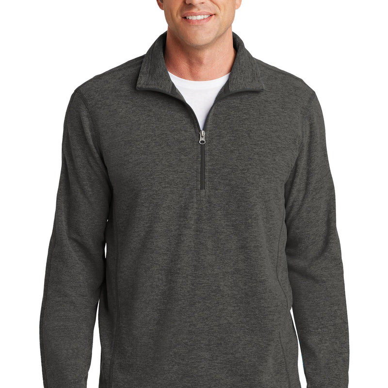 Port Authority® Heather Microfleece 1/2-Zip Pullover