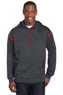 Sport-Tek® Tall Tech Fleece Colorblock Hooded Sweatshirt