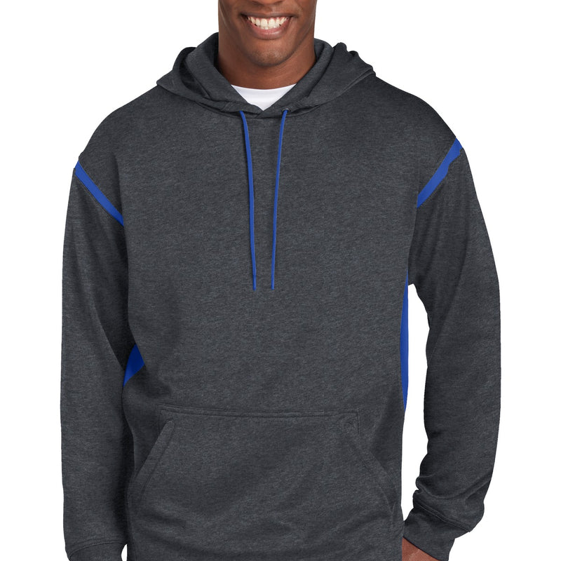 Sport-Tek® Tech Fleece Colorblock Hooded Sweatshirt
