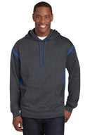 Sport-Tek® Tall Tech Fleece Colorblock Hooded Sweatshirt