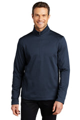 Port Authority ® Diamond Heather Fleece 1/4-Zip Pullover