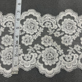 Embroidered Mesh Corded Lace Trim