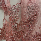 1 Yard Glitter Mesh Fabric 100% Polyester, Sparkling Sheer Lace Material