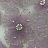Beaded 3D Floral Lace Fabric 52" Wide