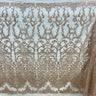 Beaded Lace Fabric on Polyester Net Mesh 52" Wide