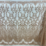 Beaded Lace Fabric Embroidered Mesh